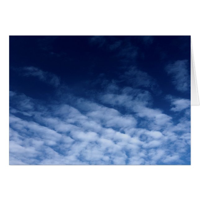 Aestetiska molnkort hälsningskort (Framsidan Horizontal)