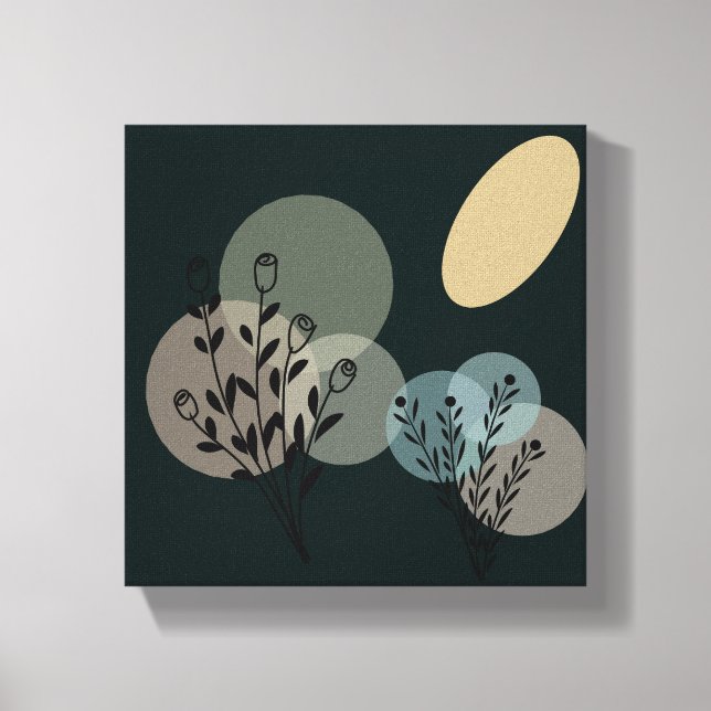 Aestetiska väggutskrifter Abstrakt neutralt art Ca Canvastryck (Framsida)