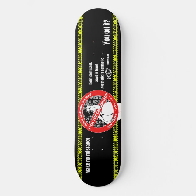 Aesthetic_02 Mini Skateboard Bräda 18,5 Cm (Framsida)
