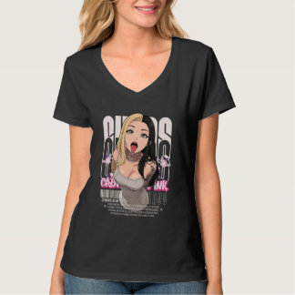 Aesthetic Anime Girl Tattoos Chaos Goth Streetwear T Shirt