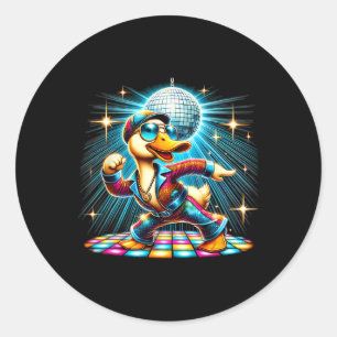 Aesthetic Anka Disco Dancer Runt Klistermärke