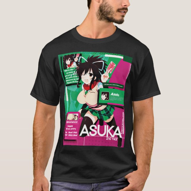 Aesthetic Asuka - Senran Kagura T Shirt (Framsida)