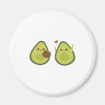 Aesthetic Avocado Fridge Magnets