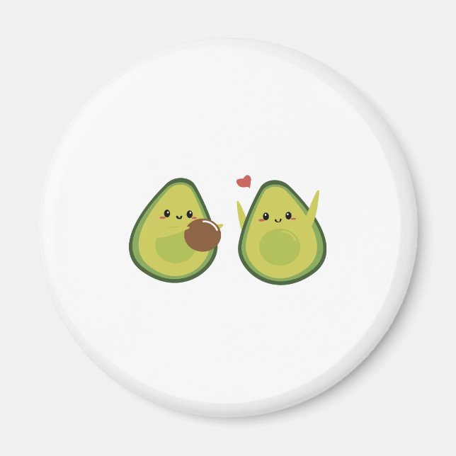 Aesthetic Avocado Fridge Magnets Magnet (Framsidan)