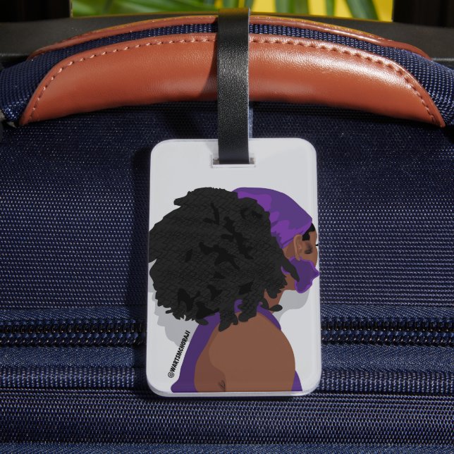 Aesthetic black woman natural hair bagagebricka (Baksida Insitu 4)