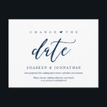 Aesthetic Blue, Byt datum, Party senarelagt Vykort<br><div class="desc">Det här är det moderna temat för estetisk design,  med det blå teckensnittet Navy,  Bröllopsfest Investiged (Senched/Senement) vycard (Ändra datum). Det är perfekten och eleganten som gör att inbjudan kan schemaläggas till dina vänner och familj.</div>