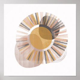 Aesthetic Bohemian Watercolor-målning, Poster