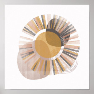 Aesthetic Bohemian Watercolor-målning, Poster