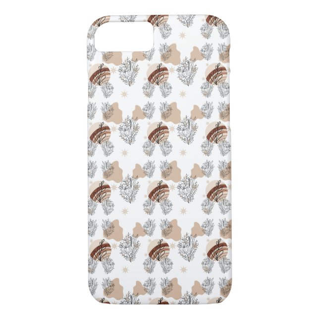Aesthetic Boho Wildflowers Flowers  Case-Mate iPhone Skal (Baksida)
