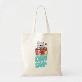 Aesthetic Camera quote Tote Bag Tygkasse
