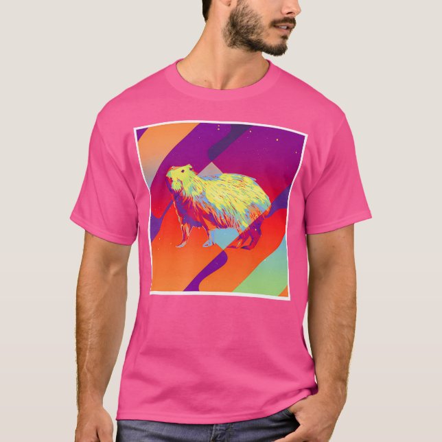 Aesthetic Capybara T Shirt (Framsida)