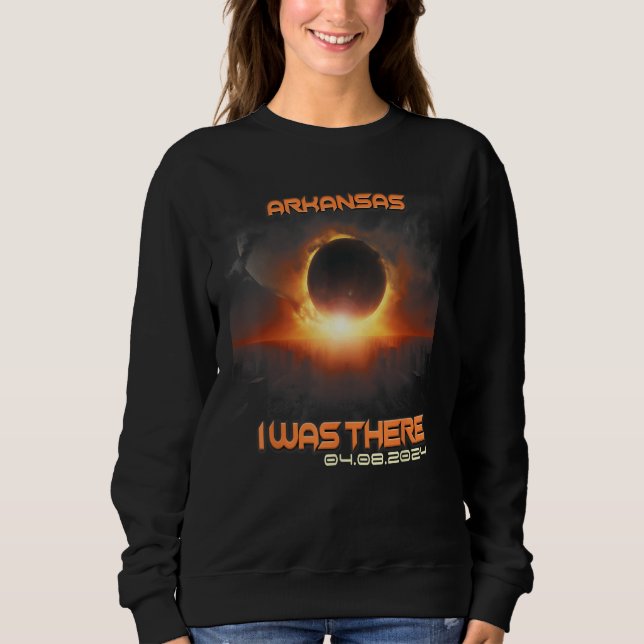 Aesthetic Cityscape Total Solar Eclipse 2024 Arkan T Shirt (Framsida)