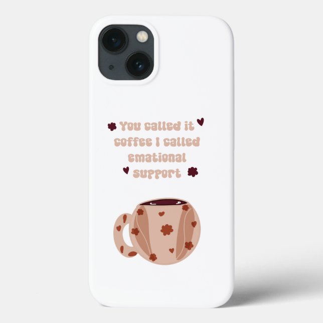 Aesthetic Coffee iphone case - Boho Coffee Älskare (Baksida)
