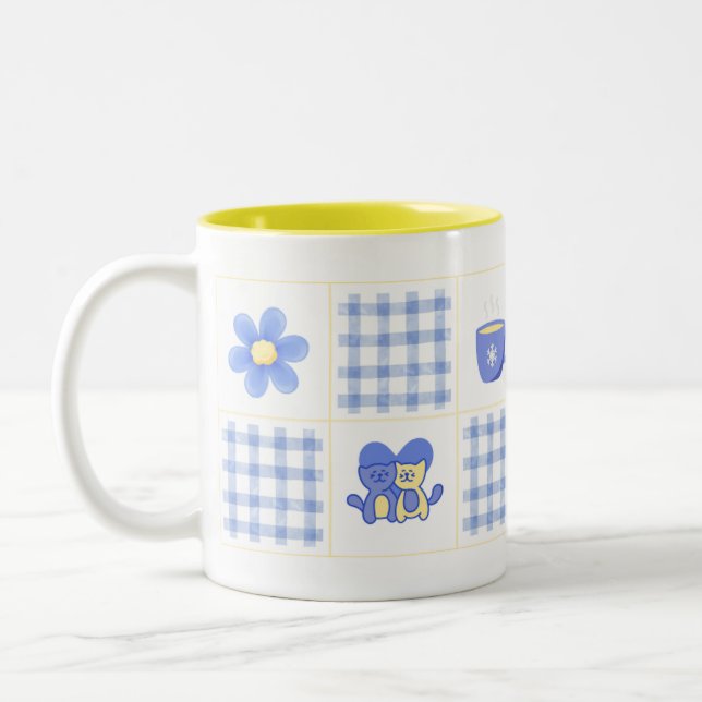 Aesthetic Coquette Mug Två-Tonad Mugg (Vänster)