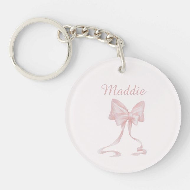 Aesthetic Coquette Personlig Namn Cute ribbon (Framsidan)