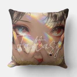 Aesthetic / Dark Fantasy Girl Kudde