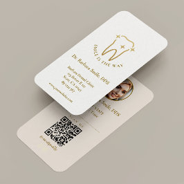 Aesthetic Dentist Dental Clinic Visit White Sand Visitkort
