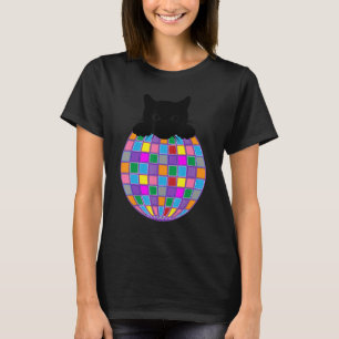 Aesthetic Disco Boll Psychedelic Black Disco C T Shirt