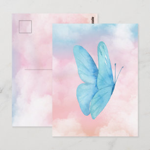 Aesthetic dreamamy butterfly vykort