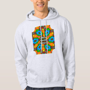 Aesthetic Flowers Mönster Hoodie