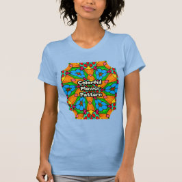 Aesthetic Flowers Mönster T Shirt