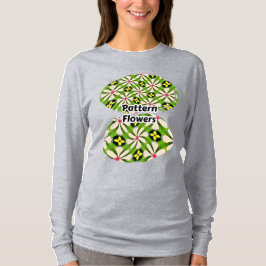 Aesthetic Flowers Mönster T Shirt