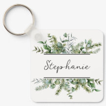 Aesthetic Fresh Greenery Personalize Namn