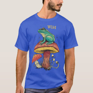 Aesthetic Frog Mushroom Fungi Vild T Shirt