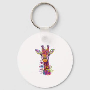 Aesthetic Giraffe Graphic Cute Giraffe Women Girls Nyckelring