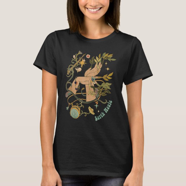 Aesthetic Goth Fairycore Fairy Grunge Academia Wit T Shirt (Framsida)