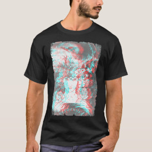 Aesthetic Goth Vaporwave Glitch Satanism Mörk Art T Shirt