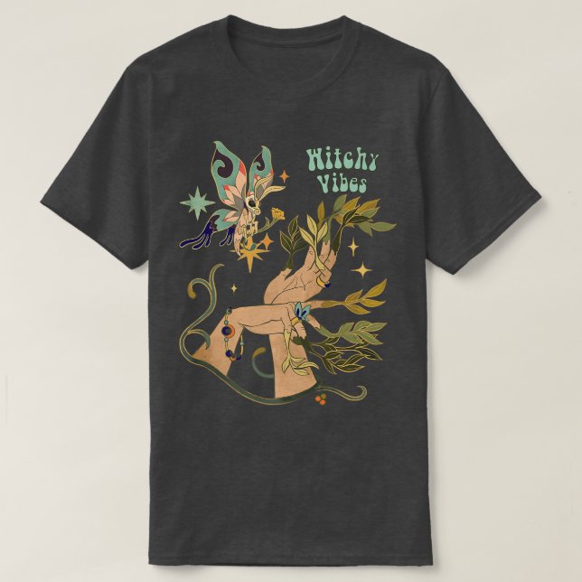 Aesthetic Gothic Fairycore Fairy Grunge Academia W T Shirt (Design framsida)