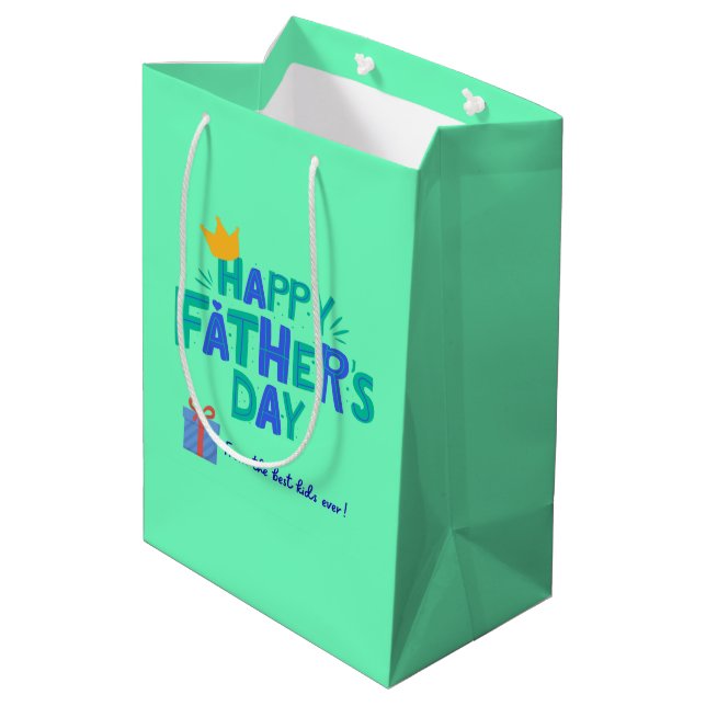 Aesthetic Happy Dather's Day Gift Bag  (Baksidan Vinklad)