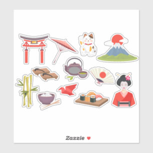 Aesthetic Japan Oriental Stickers Klistermärken