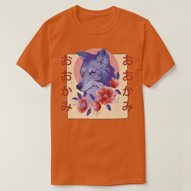 Aesthetic Japansk Fo Flower Premium 66 T Shirt (Design framsida)