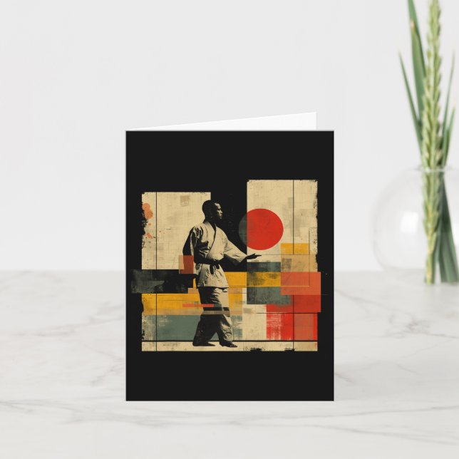 Aesthetic Karateka on Athletic Sports Karate Kort (Framsida)