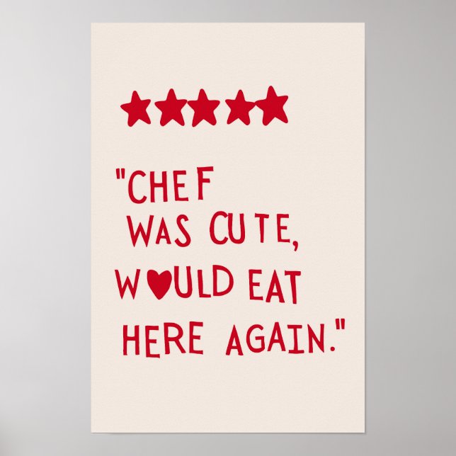 Aesthetic Kitchen Decor Cute Cooking Art Kitchen W Poster (Framsidan)