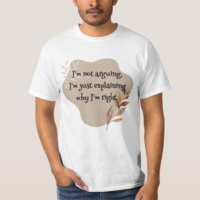 Aesthetic Leaf Design T Shirt (Framsida)