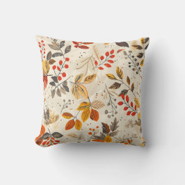 Aesthetic Leaf Pattern Kudde