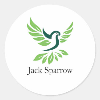 Aesthetic Minimal Sticker Runt Klistermärke