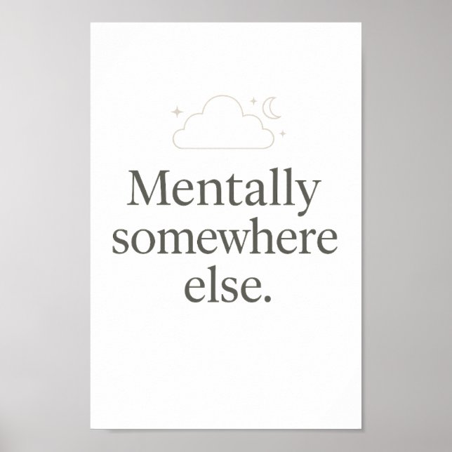 Aesthetic Minimal Wall Poster – Relatable Quote (Framsidan)