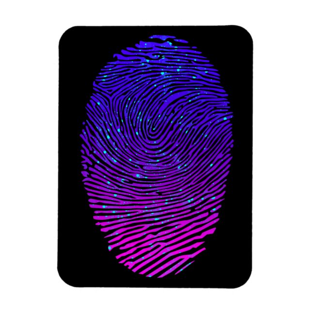 Aesthetic Neon Fingerprint Luminescent Magnet (Vertikal)