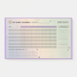 Aesthetic Neurodivergent Habit Tracker Brain Dump Post-it Block