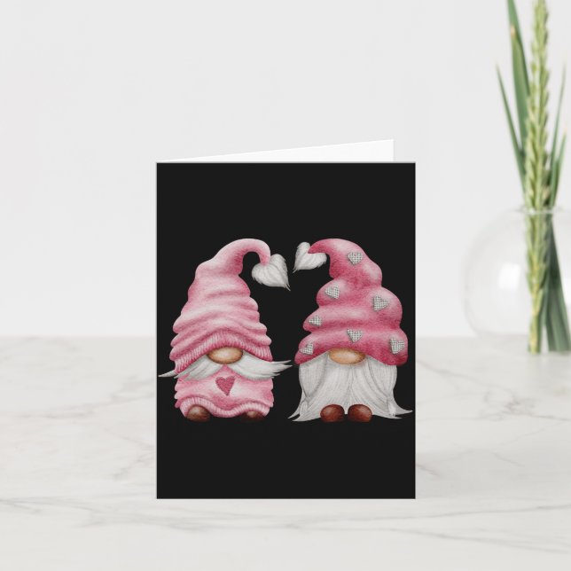 Aesthetic Nk Gnome Valentines Day Decor For Women  Kort (Framsida)