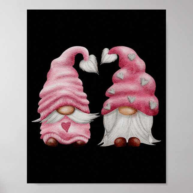 Aesthetic Nk Gnome Valentines Day Decor For Women  Poster (Framsidan)