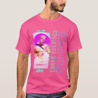 Aesthetic Outrun Greece State Three Eclipses Stree T Shirt