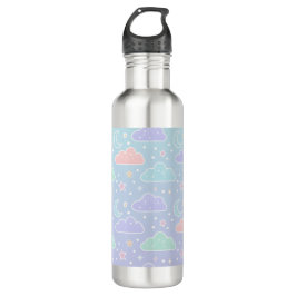 Aesthetic Pastel Cloud Water Bottle