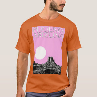 Aesthetic Phoenix Artizona City Travel Typography T Shirt