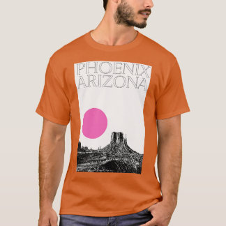 Aesthetic Phoenix Artizona City Travel Typography T Shirt
