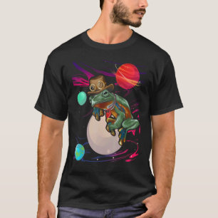 Aesthetic Psychedelic Frog Trippy Galaxy Space For T Shirt